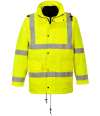 PW014 S468 Portwest Hi-Vis 4-in-1 Traffic Jacket Yellow colour image